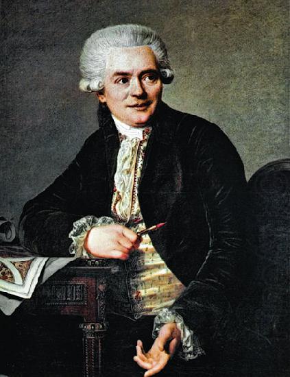 Portrait of Johann Heinrich Riesener, Antoine Vestier